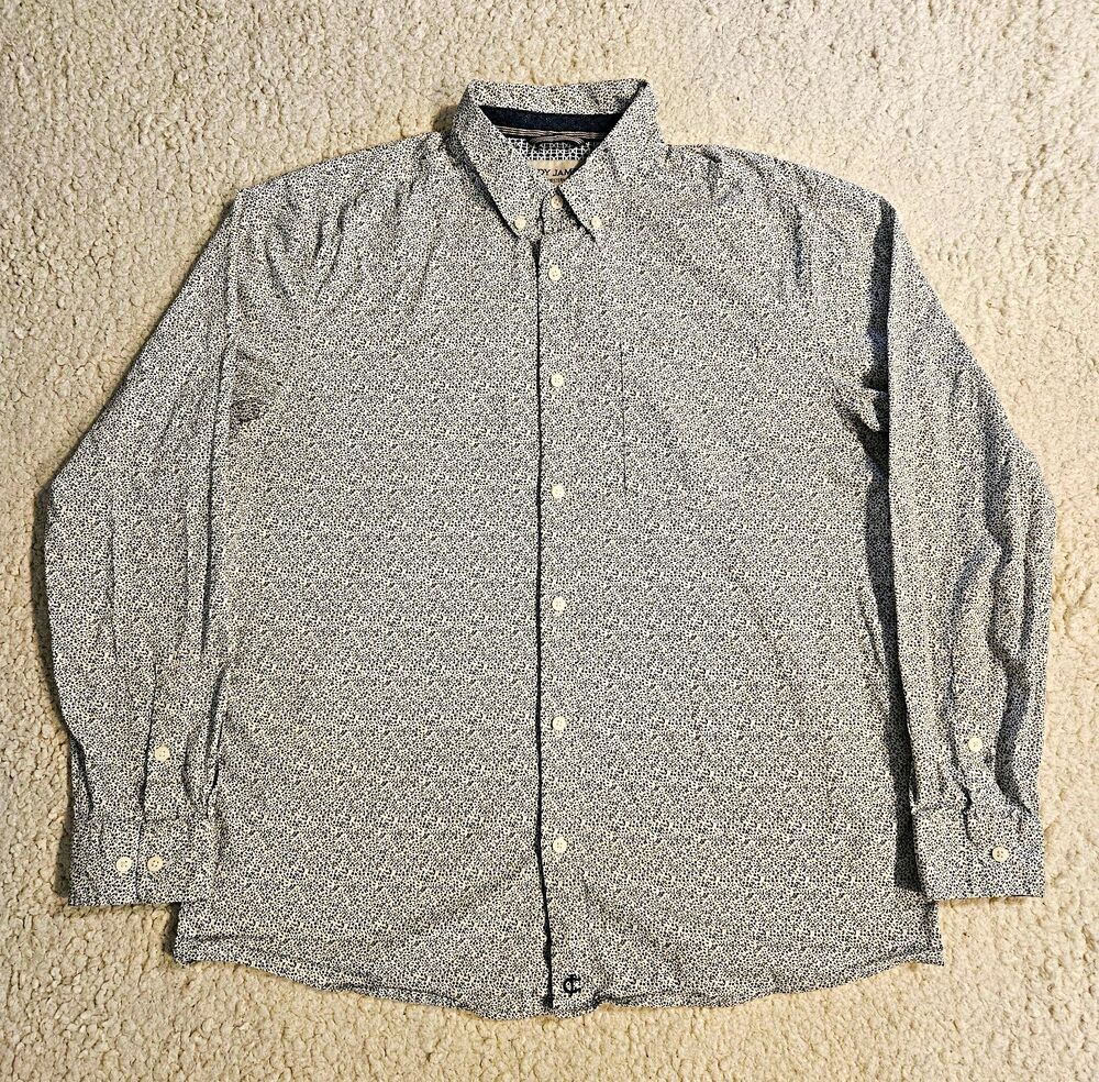 Cody James Western Shirt Blurred Vision Floral Button Up Stretch Mens XL LS